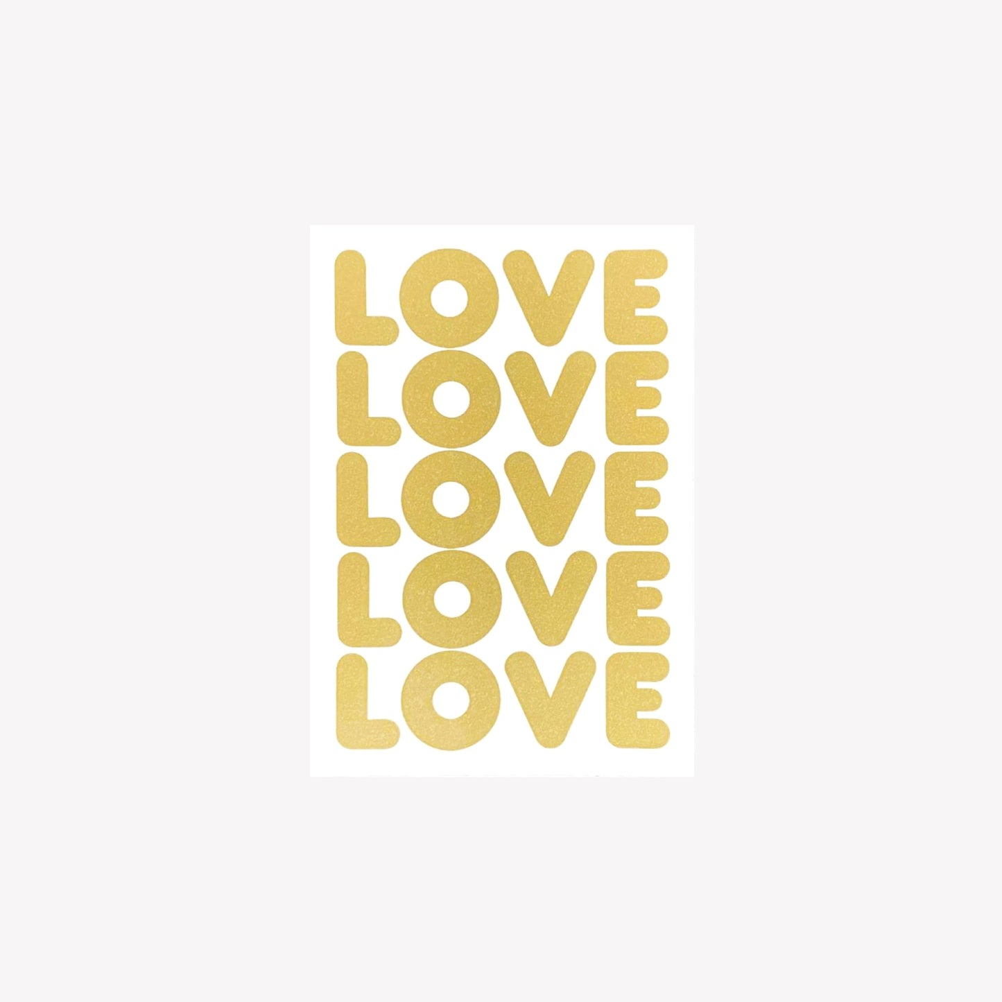 ポストカード / LOVE LOVE LOVE (Gold)