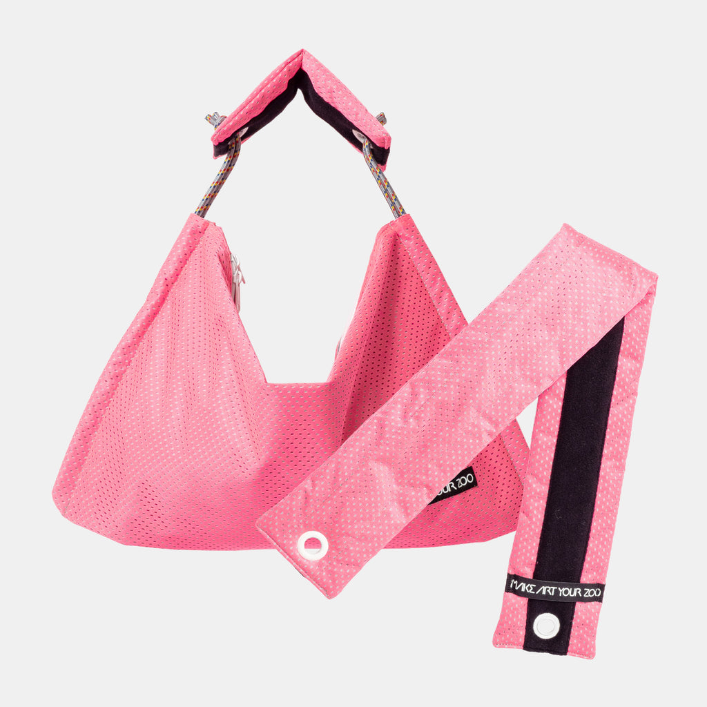 TASUKI FUSS BAG MESH (M) ベルトセット (Neon Pink / White)